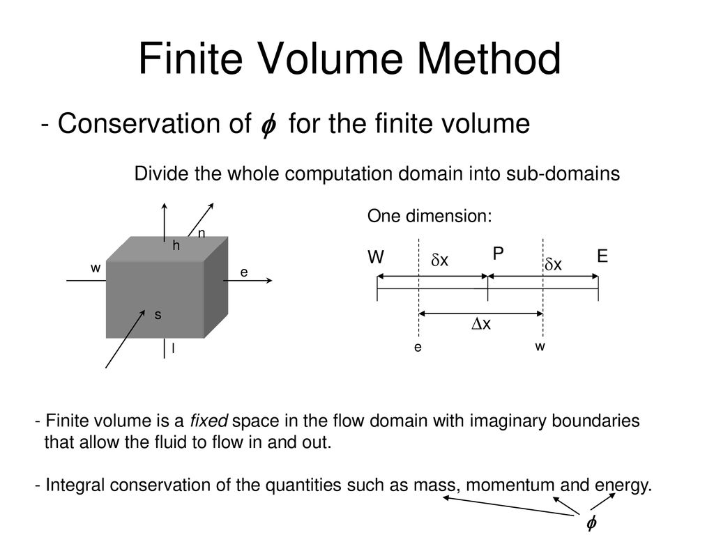 Objective Numerical methods Finite volume. - ppt download